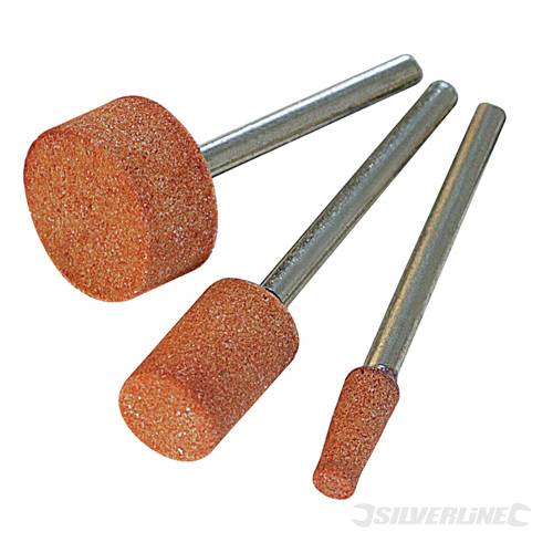 Silverline 282582 Circular Grinding Wheel Set 3pk 9, 10, 15mm - SIL282582 