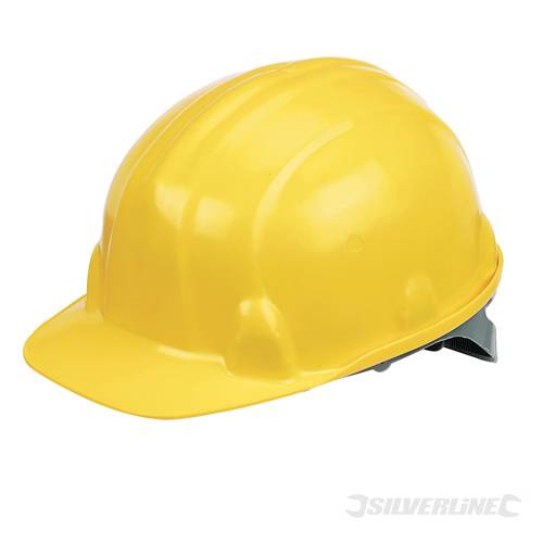 Silverline 306429 Safety Hard Hat Yellow - SIL306429 