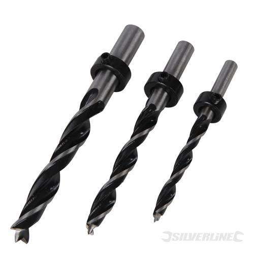 Silverline 342613 Dowel Drill Set 3pce 6, 8 and 10mm - SIL342613 