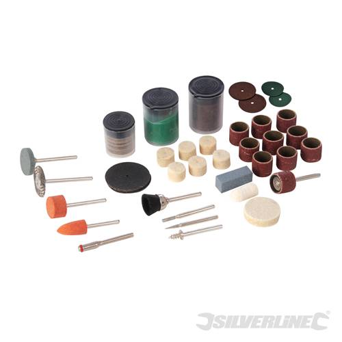 Silverline 349758 Hobby Tool Accessory Kit 105pce 3.1mm dia Mandrels - SIL349758 