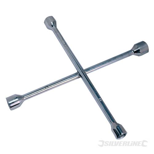 Silverline 380629 Cross Wrench 17, 19, 21 and 23mm - SIL380629 