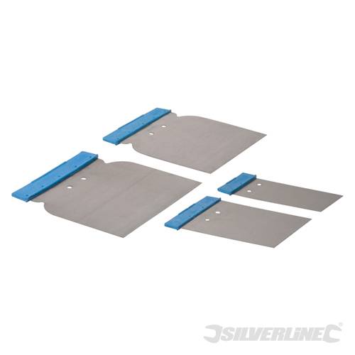 Silverline 398777 Body Filler Application Set 4pce 50, 80, 100 and 120mm - SIL398777 
