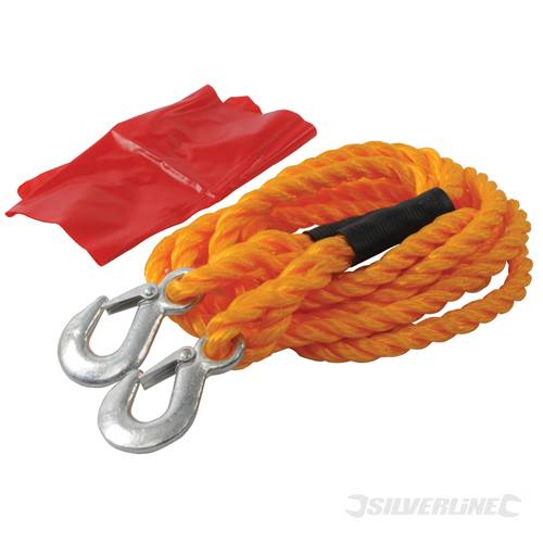 Silverline 442793 Tow Rope 2 Tonne 4m x 14mm - SIL442793 