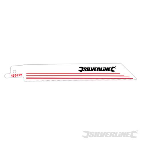 Silverline 456919 Recip Sabre Saw Blades 18tpi 5pk 150mm - SIL456919 