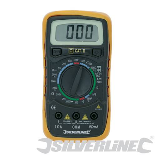 Silverline 513121 Expert Digital Multimeter AC and DC - SIL513121 
