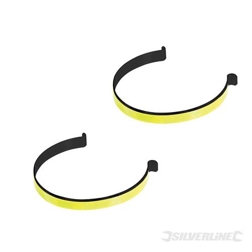 Silverline 521812 Reflective Cycling Trouser Clips Pair - SIL521812 