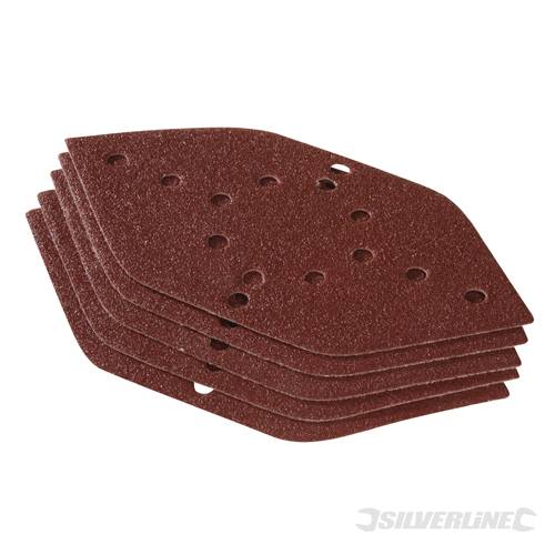 Silverline 561548 Hook and Loop Detailed Point Sanding Sheets 40 - 240 Grit 10pk - SIL561548 - SOLD-OUT!! 