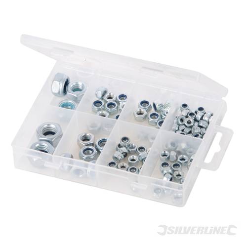 Silverline 571511 Lock Nuts Pack 108pce - SIL571511 