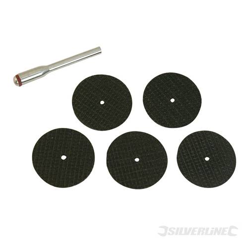 Silverline 580480 Resin Cutting Disc Kit 6pce 31mm - SIL580480 