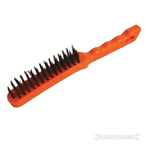 Silverline 598469 Steel Wire Brush 4 Row - SIL598469 