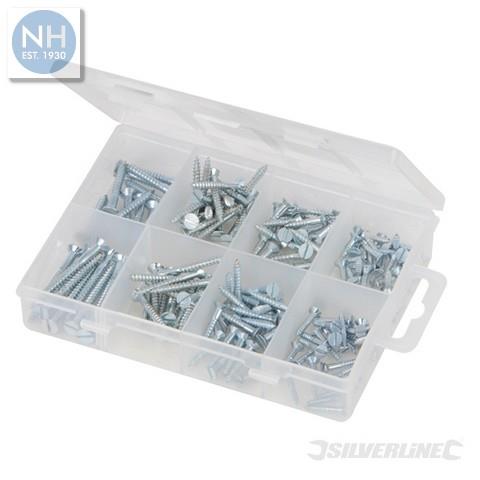 Silverline 598484 WOOD SCREWS SLOT KIT 160 - SIL598484 