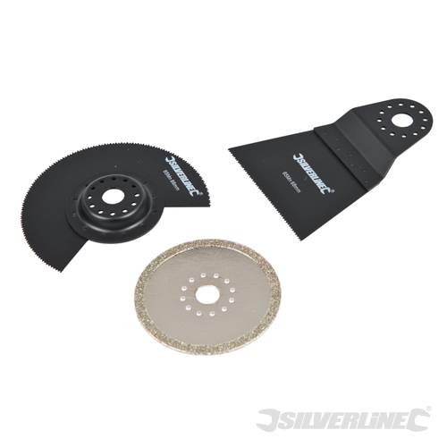 Silverline 609074 General Purpose Cutting Accessory Kit 3pce - SIL609074 