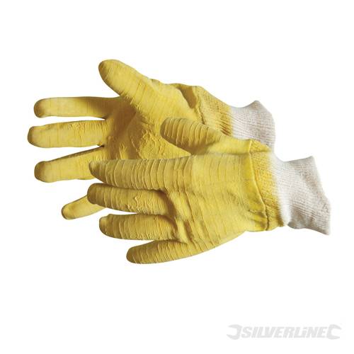 Silverline 633543 Fully Coated Latex Gloves One Size - SIL633543 - SOLD-OUT!! 