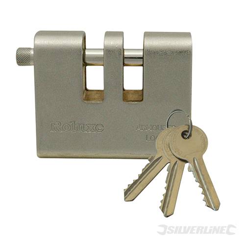 Silverline 819718 Close Armoured Shutter Lock Padlock 60mm SIL8197