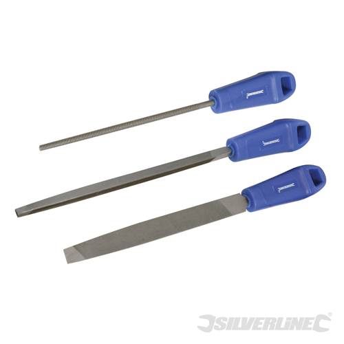 Silverline 633735 File Set 3pce 2nd Cut - SIL633735 