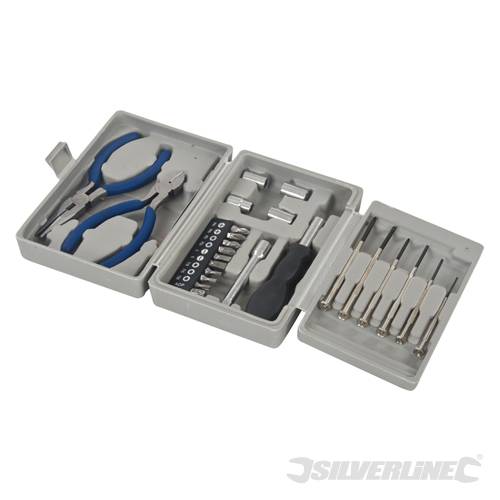 Silverline 633876 Electronic Tool Set 25pce 25pce - SIL633876 