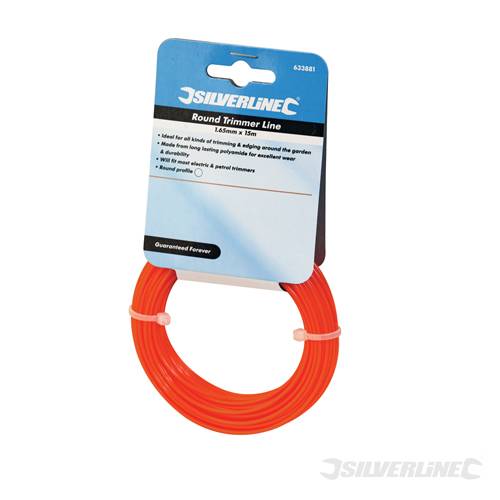 Silverline 633880 Trimmer Line Round 1.3mm x 15m - SIL633880 