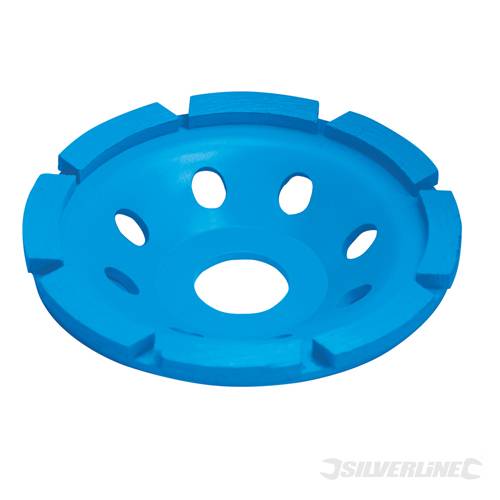 Silverline 657119 Concrete Grinding Diamond Disc Single Row 100 x 22.2mm - SIL657119 