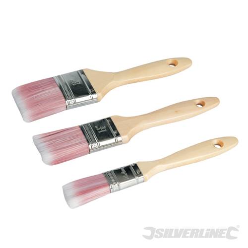 Silverline 675077 Synthetic Brush Set 3pce 3pce - SIL675077 