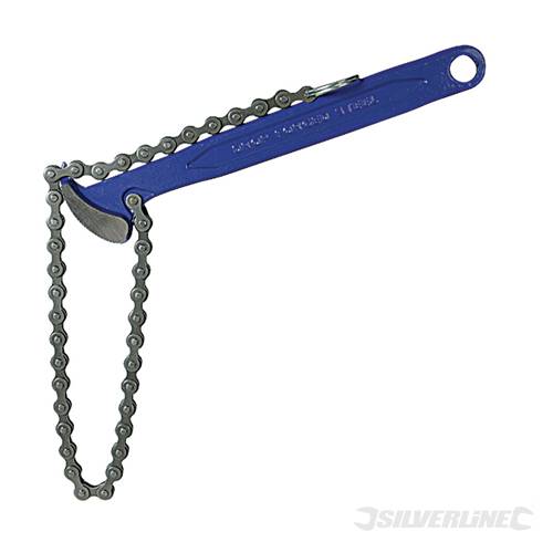 Silverline 675121 Oil Filter Chain Wrench 150mm - SIL675121 