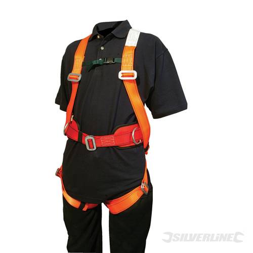 Silverline 675207 Fall Arrest Harness and Work Positional Belt - SIL675207 