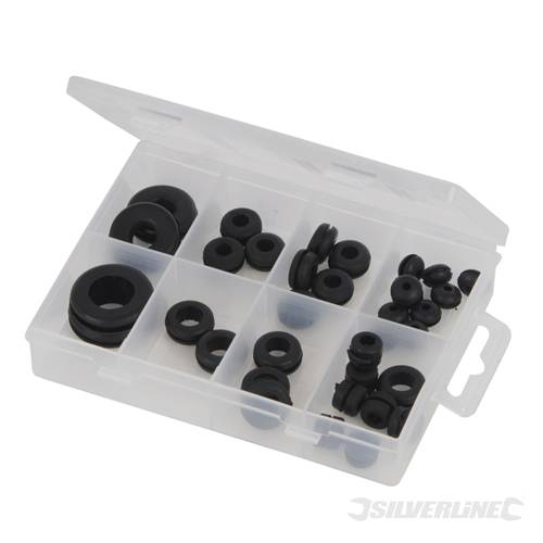 Silverline 718112 Rubber Grommets Pack 35pce - SIL718112 