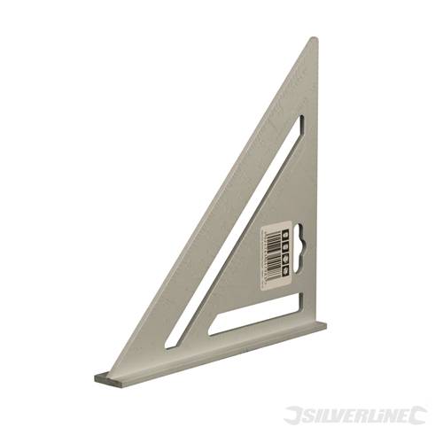 Silverline 734110 HD Aluminium Roofing Rafter Square 185mm - SIL734110 