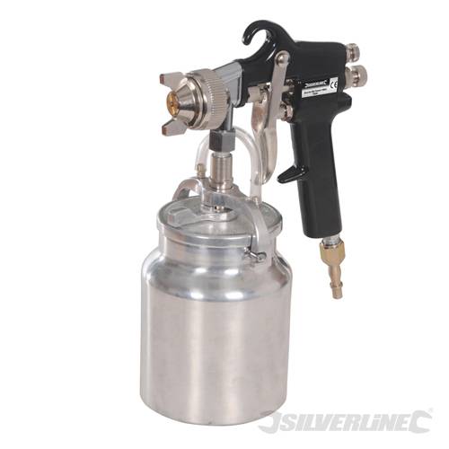 Silverline 763556 Spray Gun High Pressure 1000ml - SIL763556 