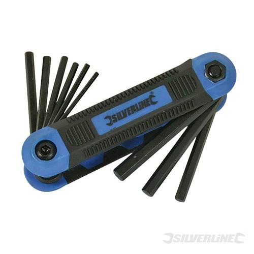 Silverline 763580 Hex Key Imperial Expert Tool 9pce 5/64" - 1/4" - SIL763580 