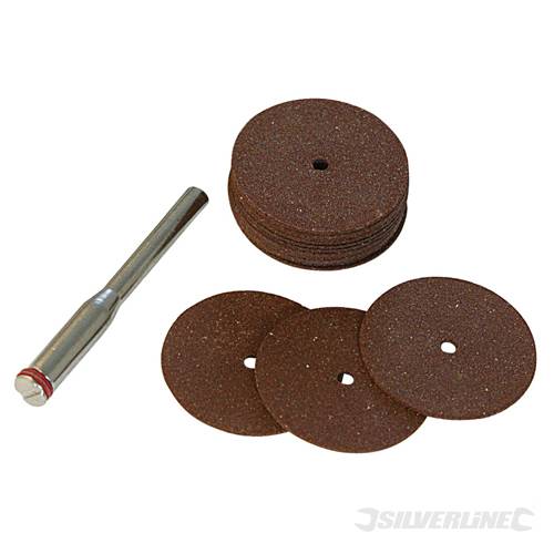 Silverline 763600 Cutting Disc Kit 18pce 22mm - SIL763600 