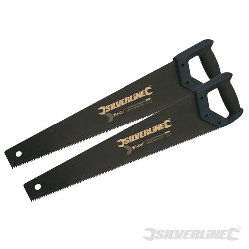 Silverline 763608 Expert Hand Saws 2pk 500mm 7tpi - SIL763608 