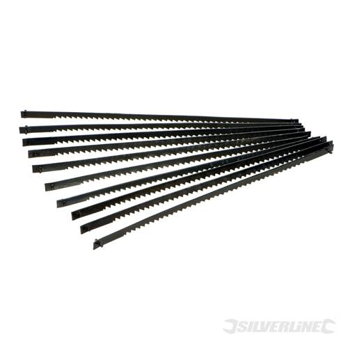 Silverline 763619 Scroll Saw Blades 130mm 10pk 21tpi - SIL763619 