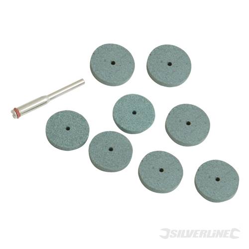 Silverline 778646 Grinding Discs Set 9pce 20mm dia - SIL778646 