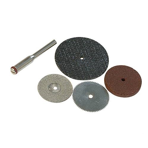 Silverline 783161 Cutting Disc Kit 5pce 3.1mm dia Mandrel - SIL783161 