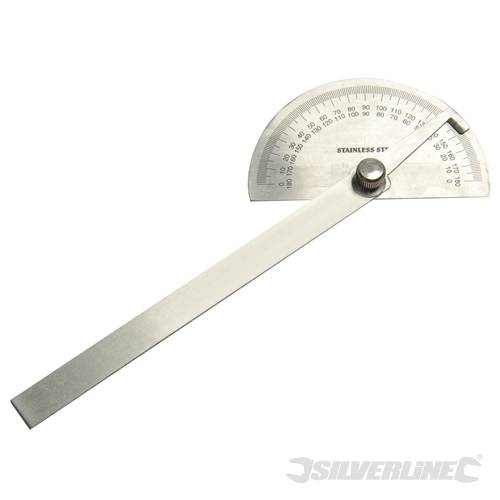 Silverline 793829 Protractor 150mm - SIL793829 