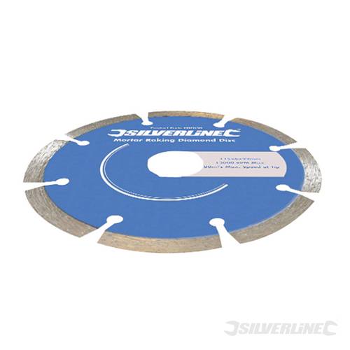 Silverline 807350 Mortar Raking Diamond Blade 2pk 115 x 22.2mm - SIL807350 