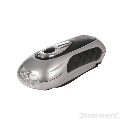 Silverline 839905 Wind-Up Torch 3 LED - SIL839905 