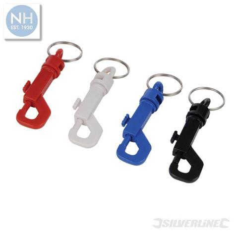 Silverline 860076 4pk Belt Key Rings 4pk - SIL860076 