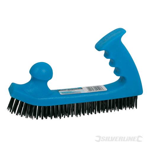 Silverline 868565 Wire Brush Jumbo Easy Grip 200 x 50mm - SIL868565 