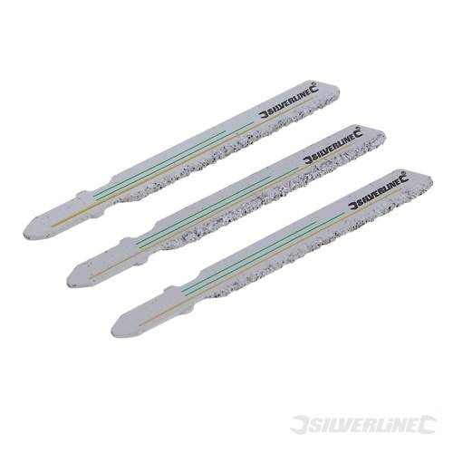 Silverline 868637 Jigsaw Blades 3pk 76mm - SIL868637 