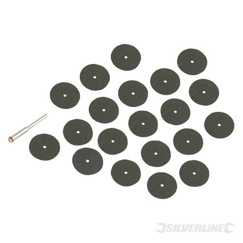 Silverline 868702 Cutting Discs Kit 36pce 22mm - SIL868702 