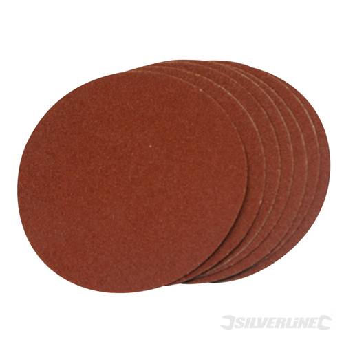 Silverline 918544 Self Adhesive Sanding Discs 150mm 10pk 60 Grit - SIL918544 