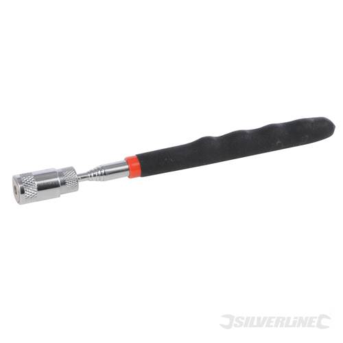 Silverline 931942 Magnetic LED Pick-Up Tool 200-800mm - SIL931942 