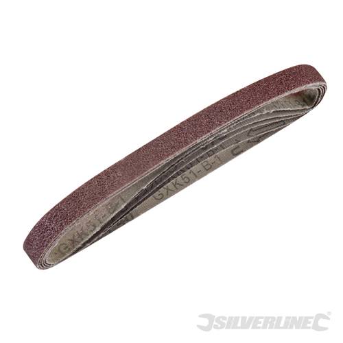 Silverline 950457 Sanding Belts 13 x 457mm 5pk 40 Grit - SIL950457 