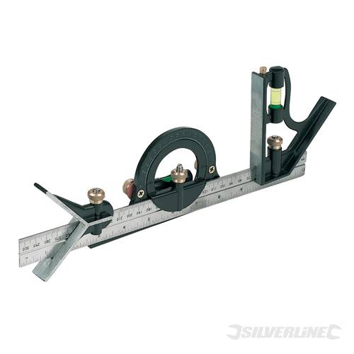 Silverline 991857 Combination Square Set 300mm - SIL991857 