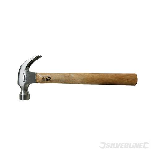 Silverline HA05B Hardwood Shaft Claw Hammer 16oz - SILHA05B 