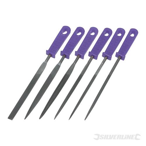 Silverline MS102 Warding File Set 6pce 100mm - SILMS102 