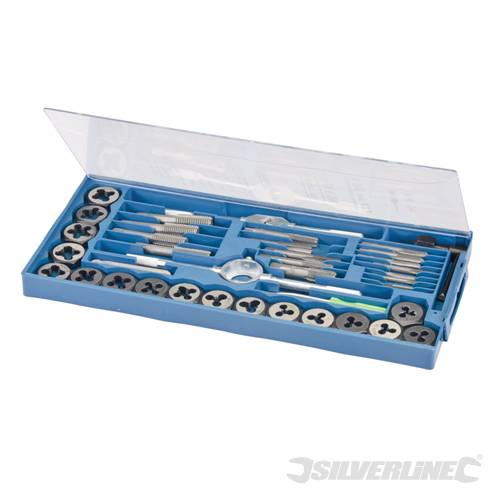 Silverline MS51 Tap and Die Set 40pce 40pce - SILMS51 