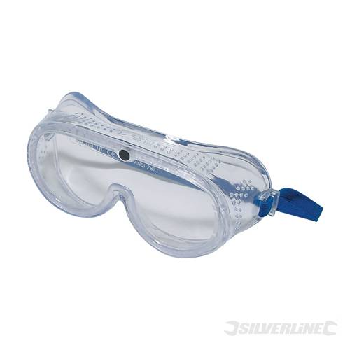 Silverline MSS160 Safety Goggles Direct Direct Ventilation - SILMSS160 