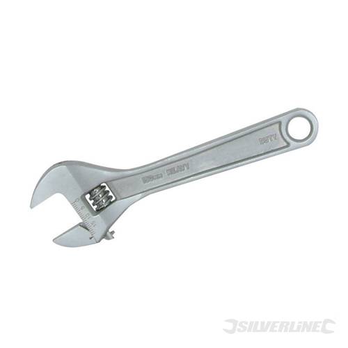 Silverline WR11 Expert Adjustable Wrench Length 150mm - Jaw 20mm - SILWR11 
